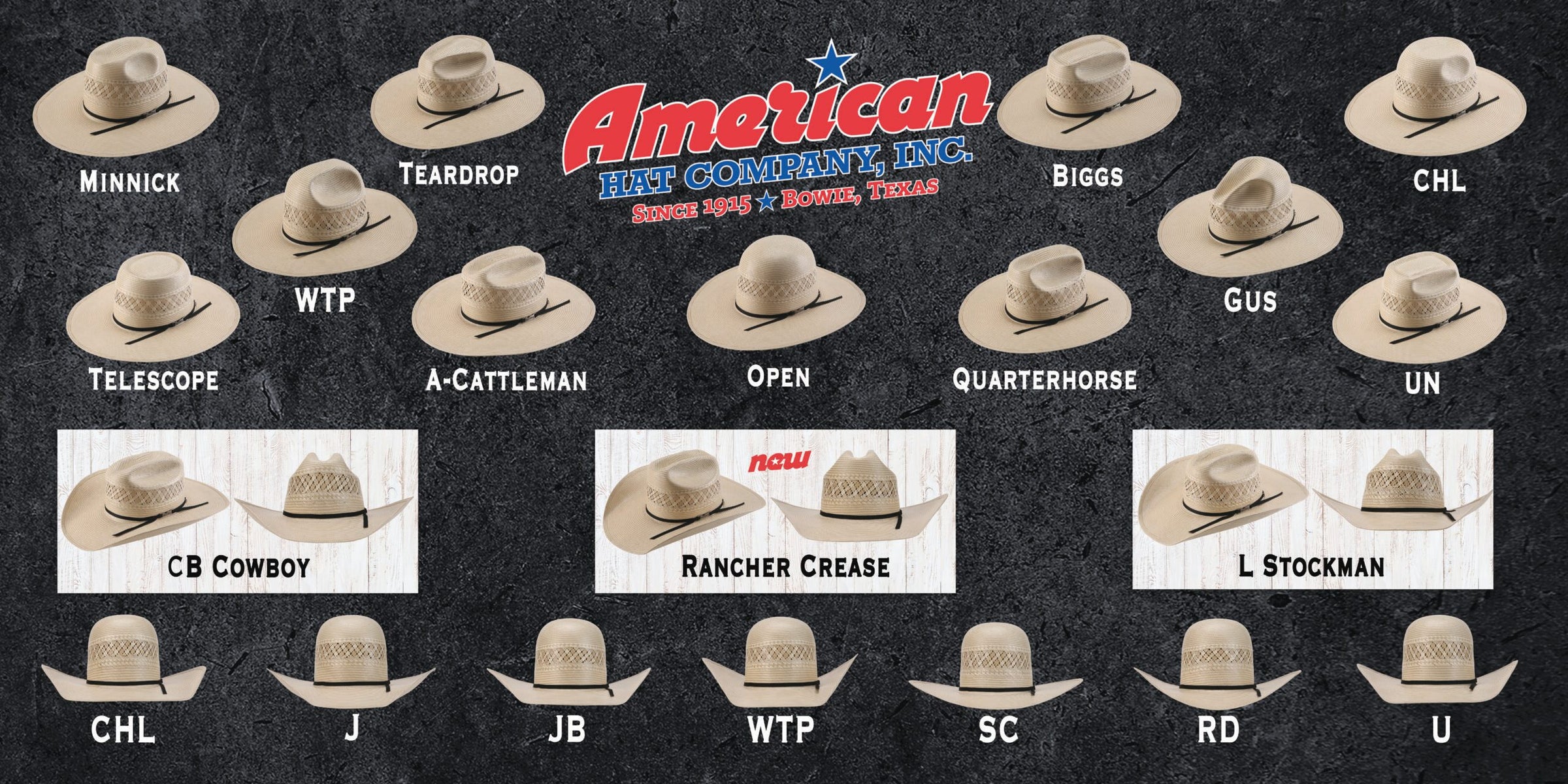 American hat co shapes deals